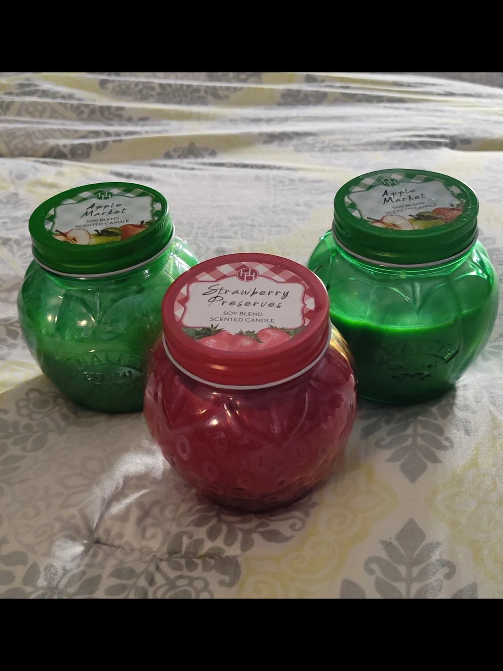 2 NWT, 1 Half Used Apple & Strawberry Scented-11.5oz